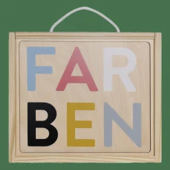 Holzpuzzle-Set Farben