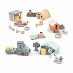 Holzspiel-Set Tiny Farm Pigee