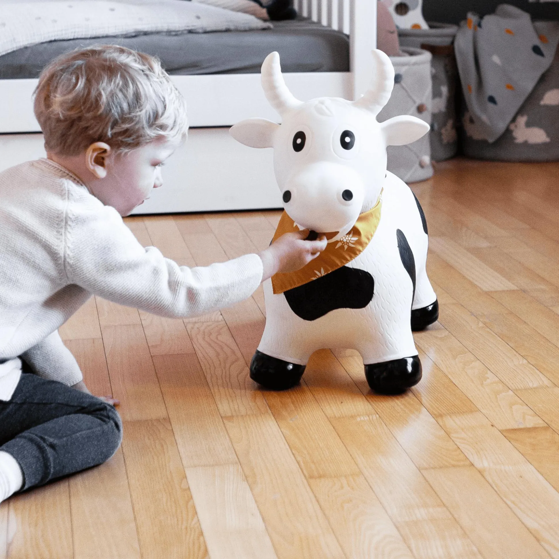 Hüpftier Kuh