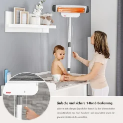 2in1 FeelWell Wickeltisch-Wärmestrahler