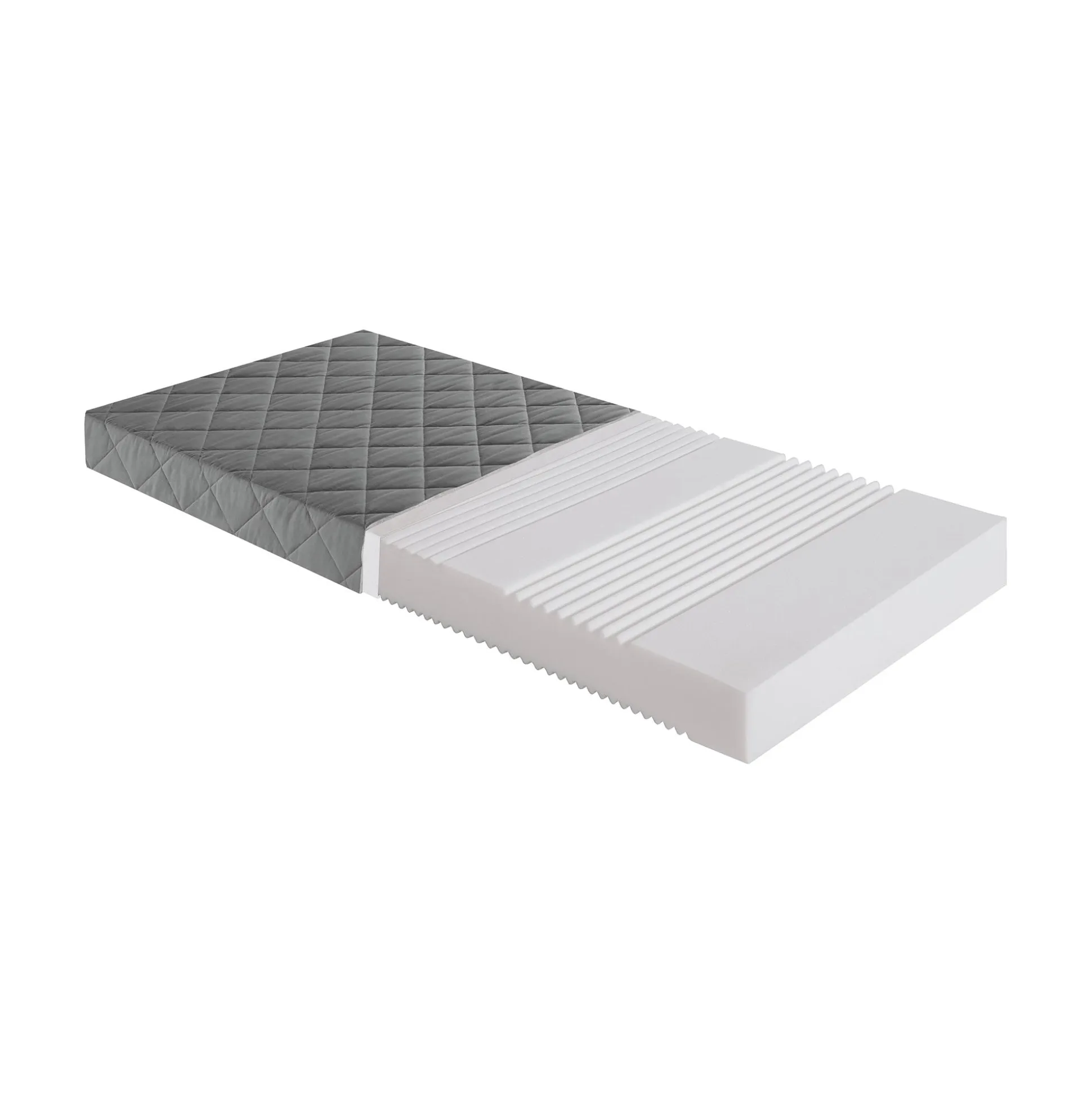 Kaltschaummatratze in Anthrazit 120 x 200 cm