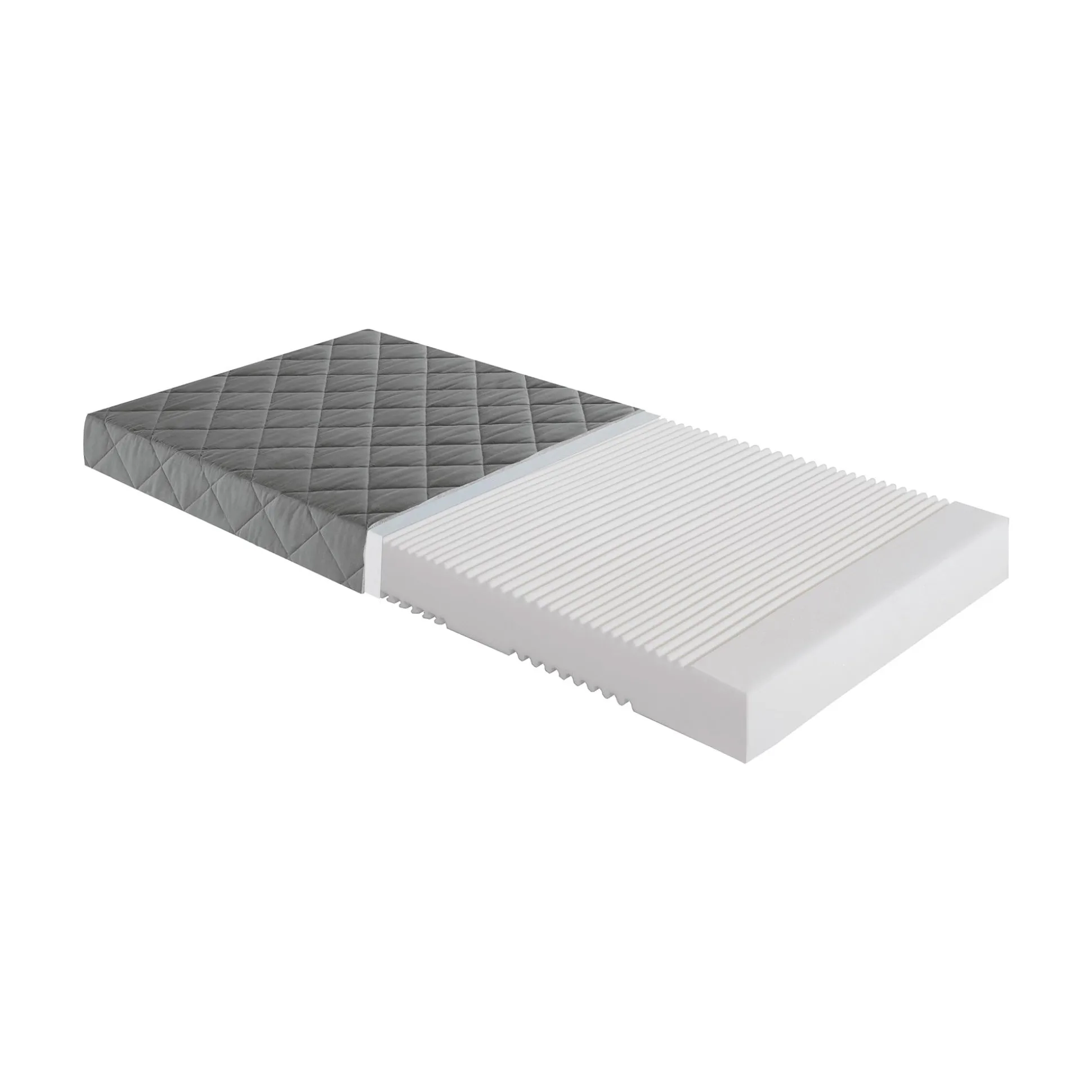 Kaltschaummatratze in Anthrazit 120 x 200 cm