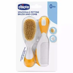 Kamm + Haarbürste mit Naturborsten