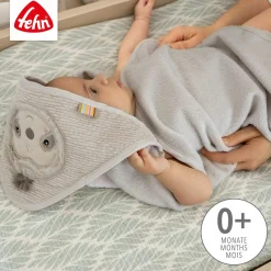 Kapuzenbadetuch Faultier