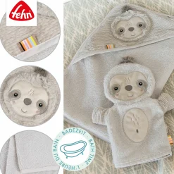 Kapuzenbadetuch Faultier