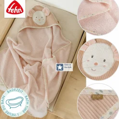 Kapuzenbadetuch Maus
