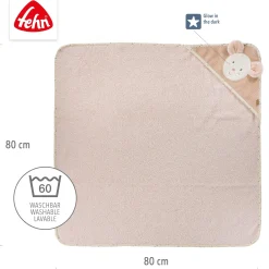 Kapuzenbadetuch Maus