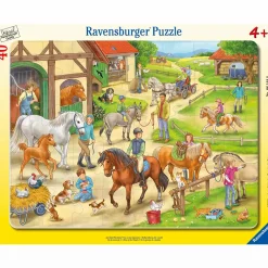 Kinderpuzzle Auf dem Pferdehof