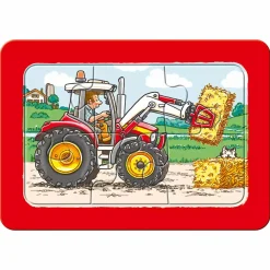 Kinderpuzzle Bagger, Traktor und Kipplader