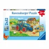 Kinderpuzzle Baustelle und Bauernhof