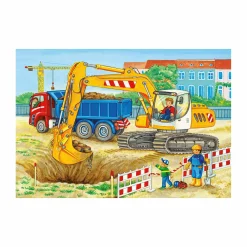 Kinderpuzzle Baustelle und Bauernhof