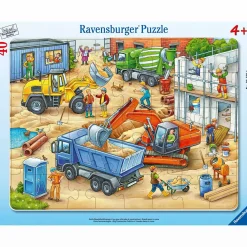 Kinderpuzzle Große Baustellenfahrzeuge