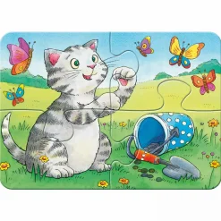 Kinderpuzzle Niedliche Haustiere