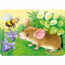 Kinderpuzzle Süße Gartenbewohner
