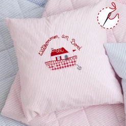 Kissen Willkommen an Bord