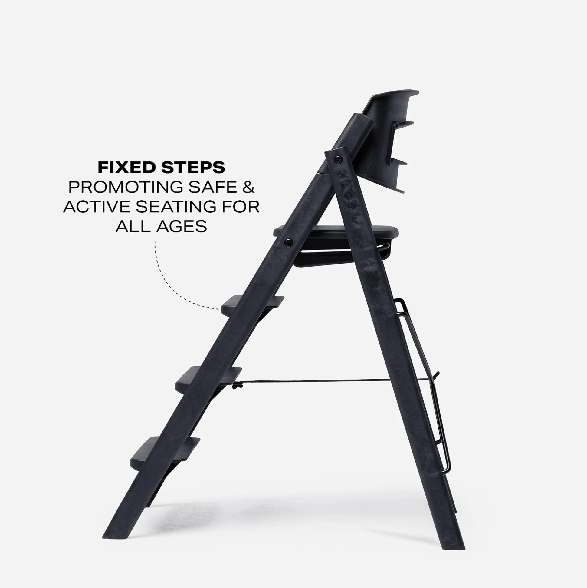 Klapp-Hochstuhl Charcoal Black