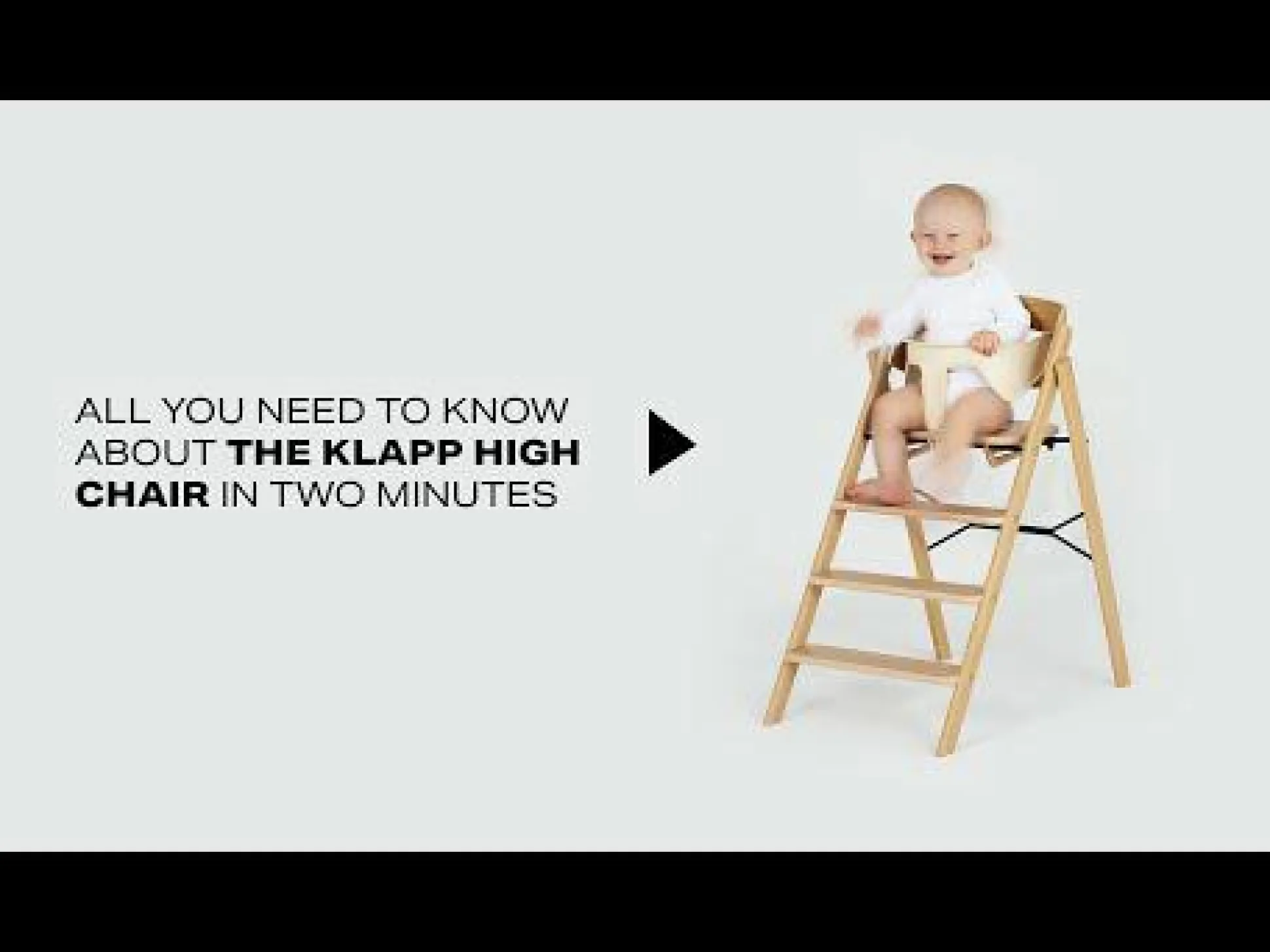 Klapp-Hochstuhl Swedish Blue