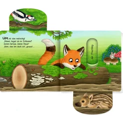 Komm heraus, kleine Maus! Bist du im Wald?