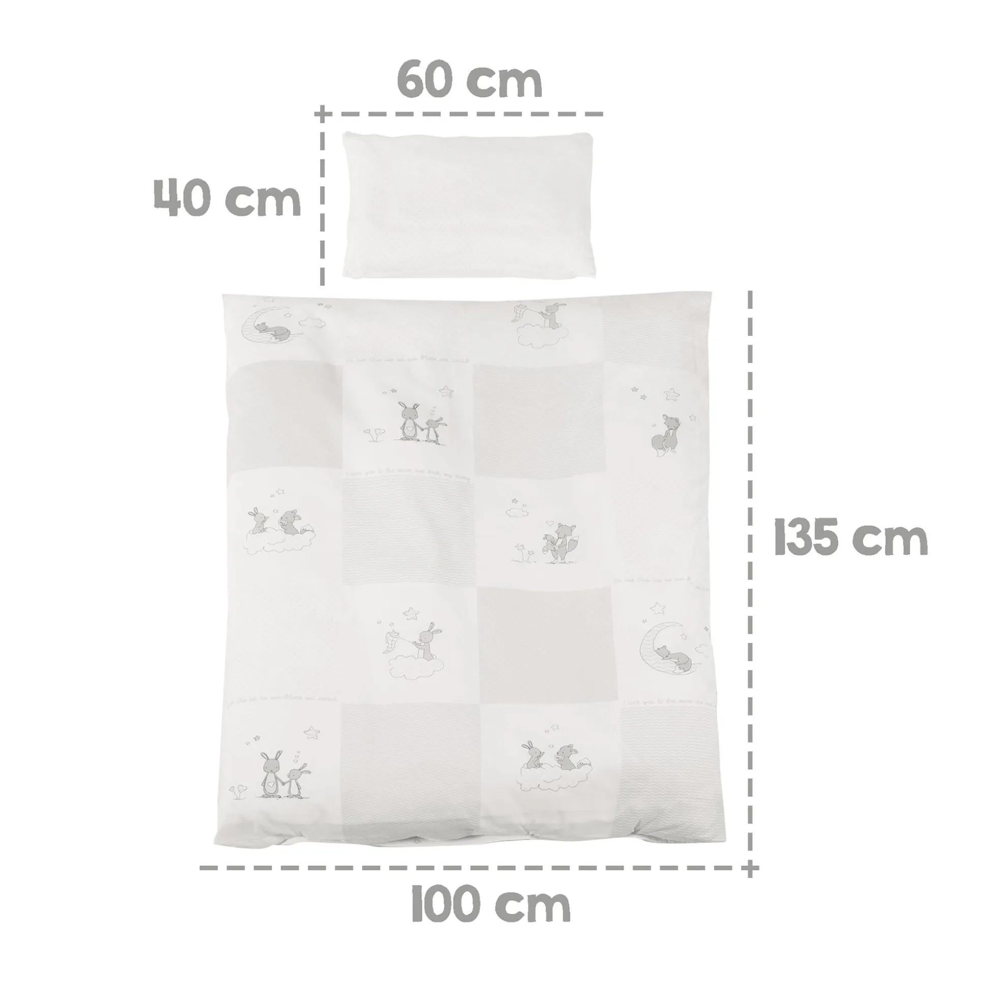 Komplettbettset Fox & Bunny