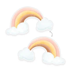 Konturenkissen Regenbogen