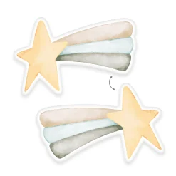 Konturenkissen Sternschnuppe