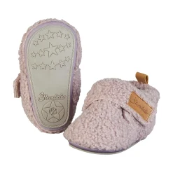 Krabbelschuhe aus Flauschbouclé