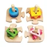Kreatives Steckpuzzle aus Holz