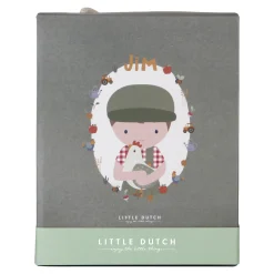 Kuschelpuppe Bauer Jim mit Huhn