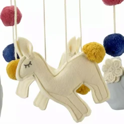 Lama Mobile mit Holzring