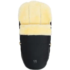 Lammfell Fußsack LOVE THE NATURE Black