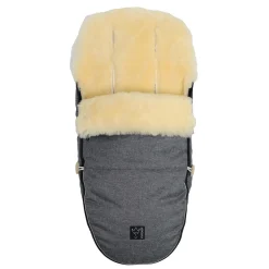 Lammfell Fußssack LOVE THE NATURE Anthracite