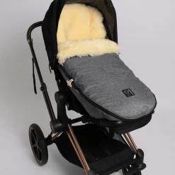 Lammfell Fußssack LOVE THE NATURE Anthracite