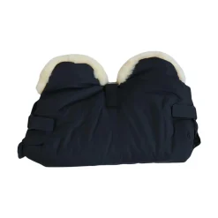 Lammfell-Handwärmer BIG Schwarz