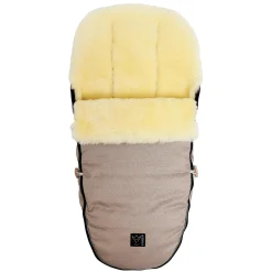 Lammfll Fußsack LOVE THE NATURE Sand Melange