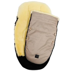 Lammfll Fußsack LOVE THE NATURE Sand Melange