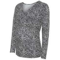 Langarmshirt Leoparden-Muster