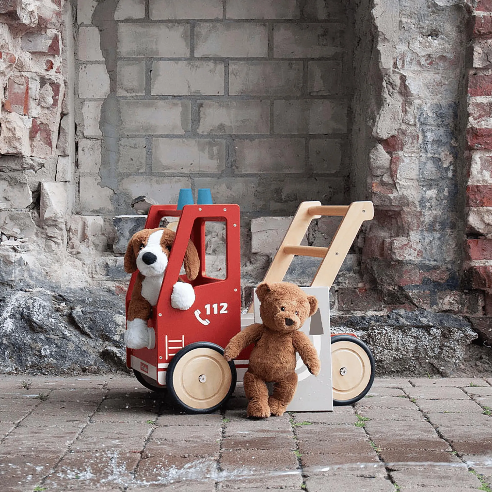 Lauflernwagen Feuerwehrauto Fred