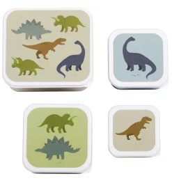 Lunchbox 4er-Set Dinosaurier
