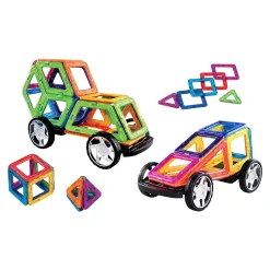 Magnet-Bauset mit Rädern