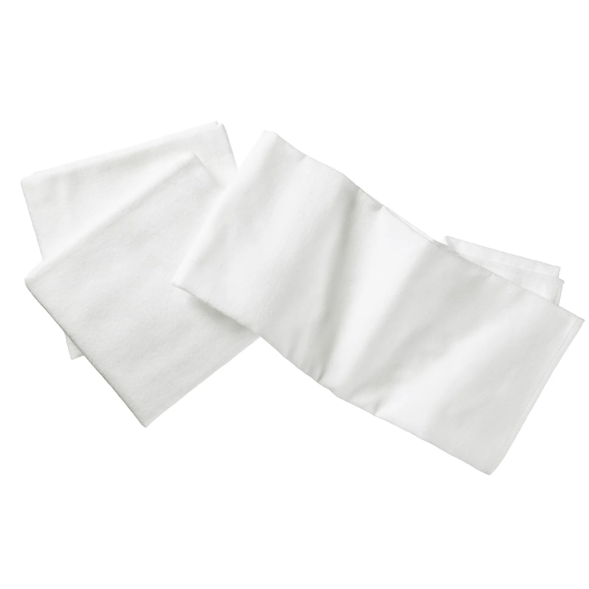 Moltontücher Weiß 80 x 80 cm