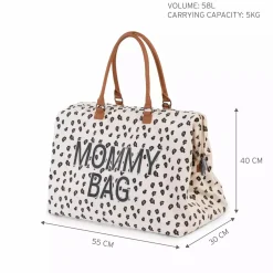 Mommy Bag Wickeltasche Canvas Leopard