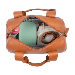 Mommy Club Wickeltasche Simili Leder Braun