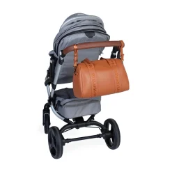 Mommy Club Wickeltasche Simili Leder Braun