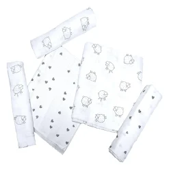 Mulltücher Hearts & Sheep