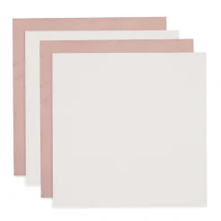 Mulltücher Wild Rose/Ivory 70 x 70 cm