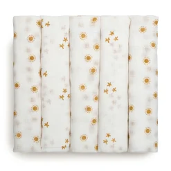 Mulltücher 80x80 5er Sonne