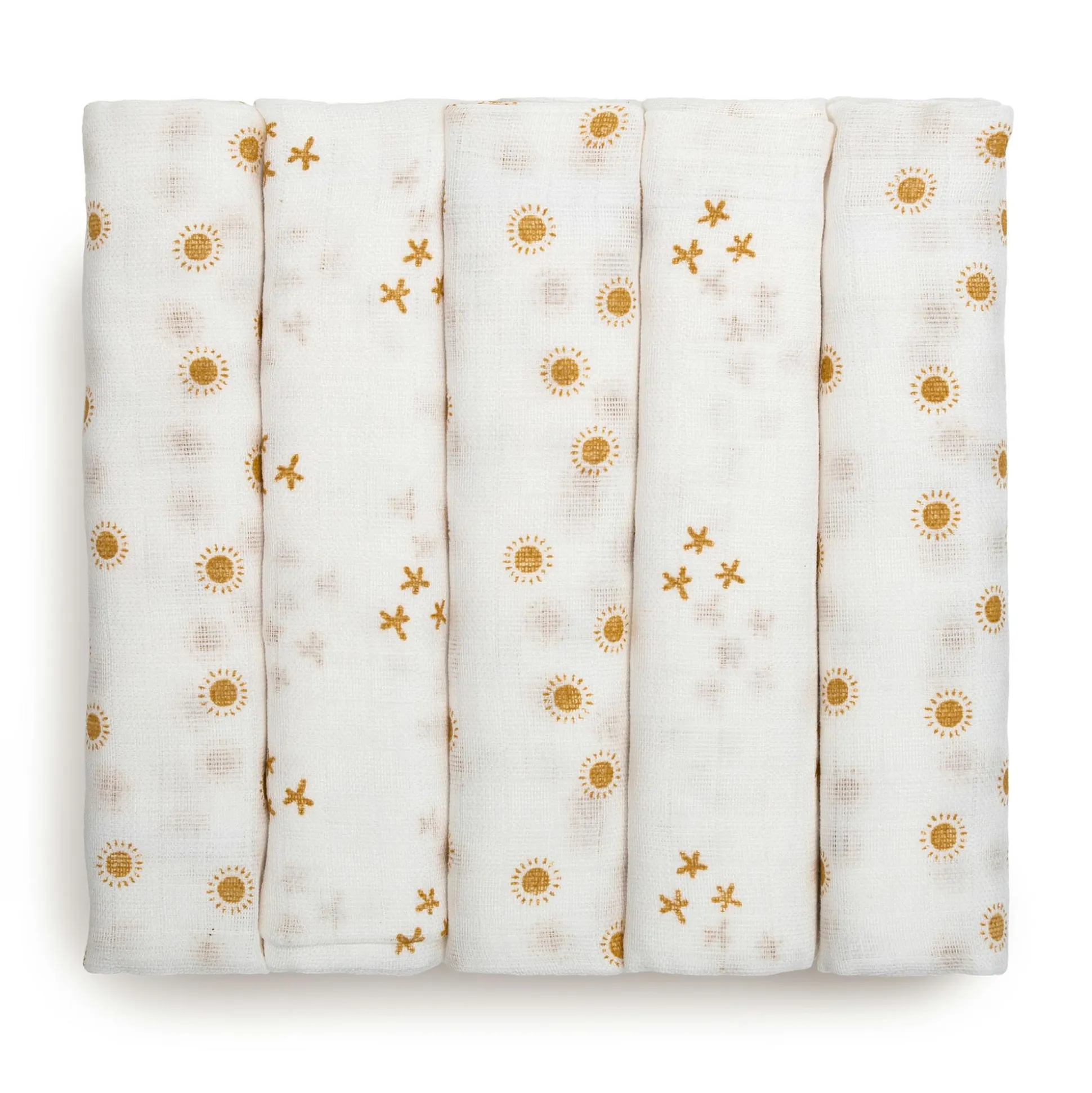 Mulltücher 80x80 5er Sonne