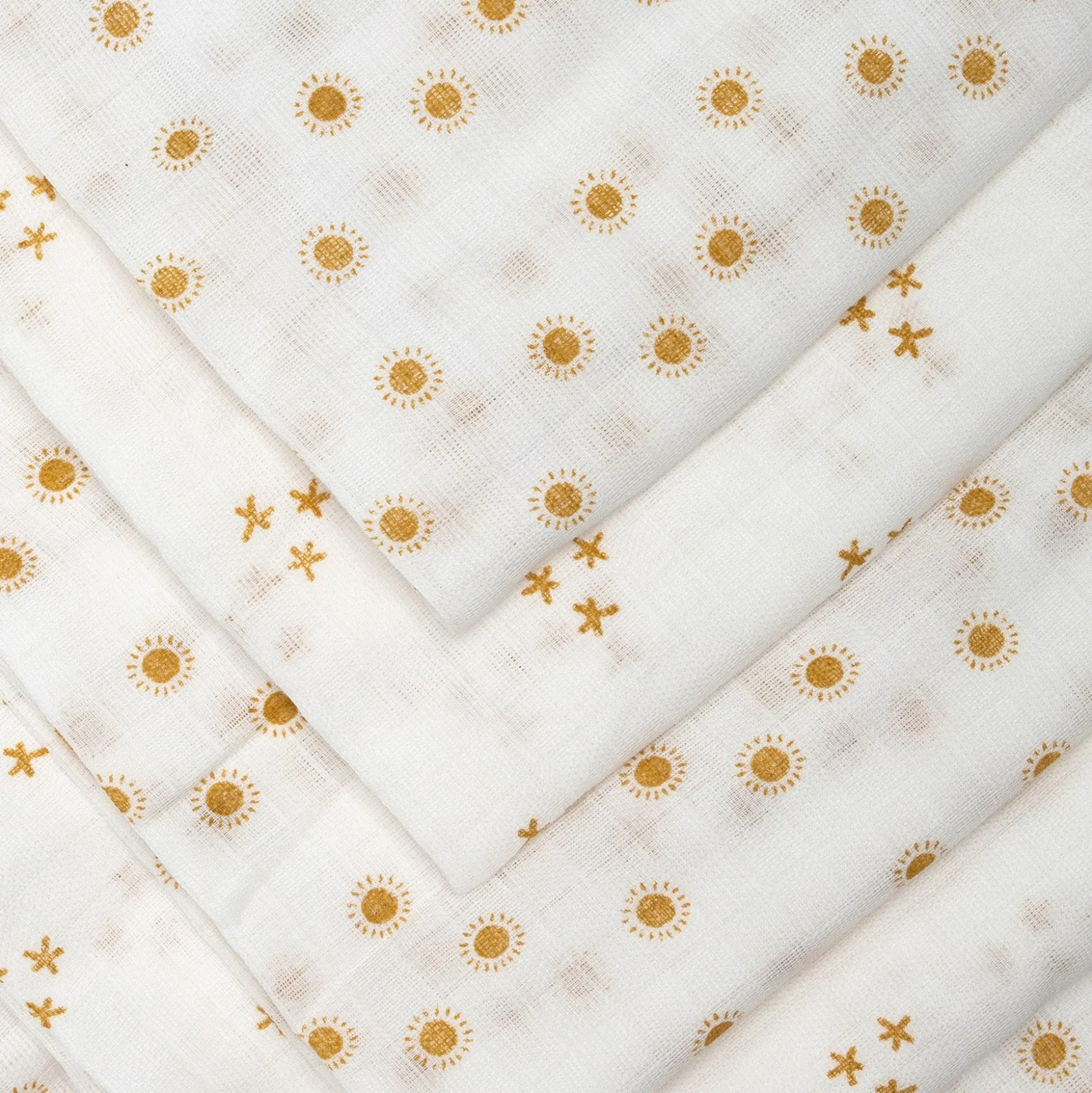 Mulltücher 80x80 5er Sonne