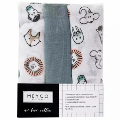 Mullwindeln Animal Green