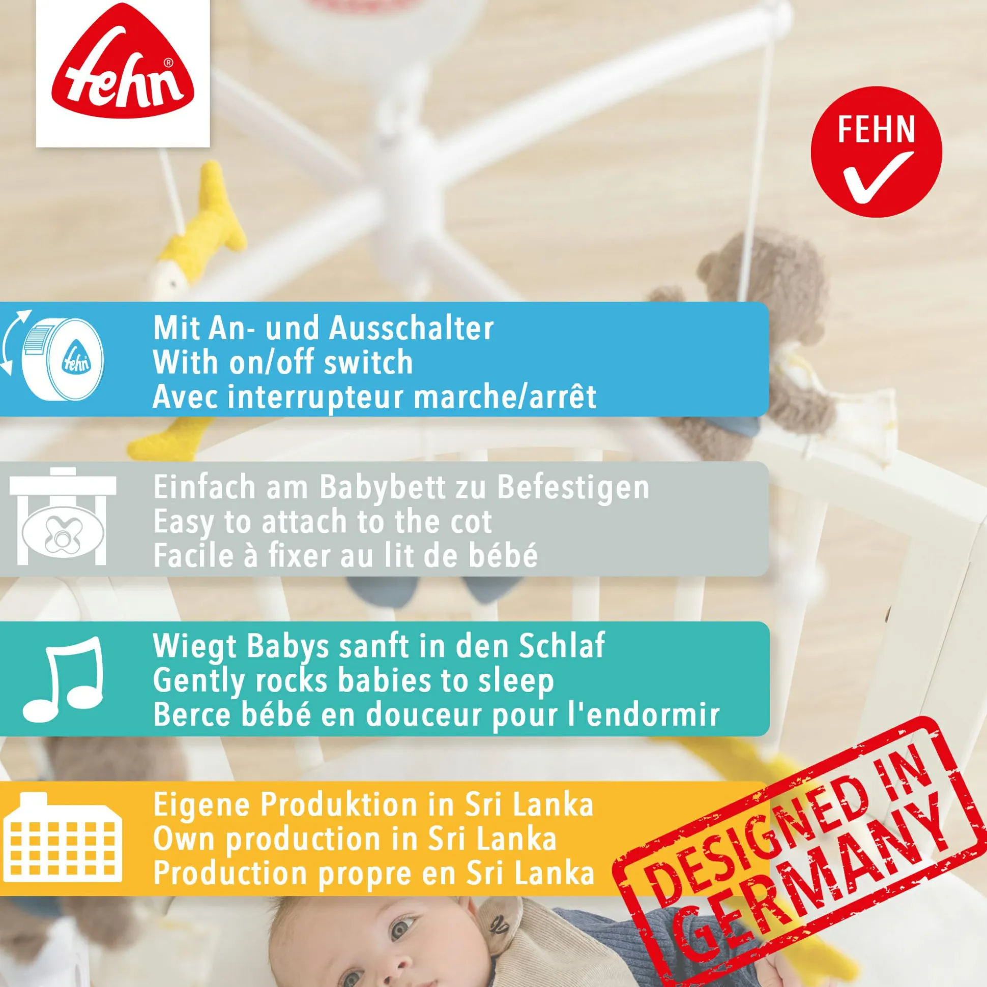 Musik-Mobile Lazy, Crazy und Pink